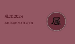 属龙2024年转运契机与最佳出生月份探究