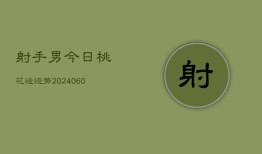 射手男今日桃花运运势(20240603)